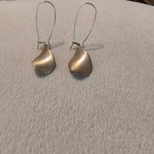 Gold-tone metal earrings